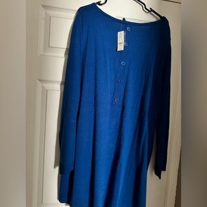 New York and company royal blue oversized dress
